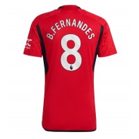 Moški Nogometni dresi Manchester United Bruno Fernandes #8 Domači 2023-24 Kratek Rokav